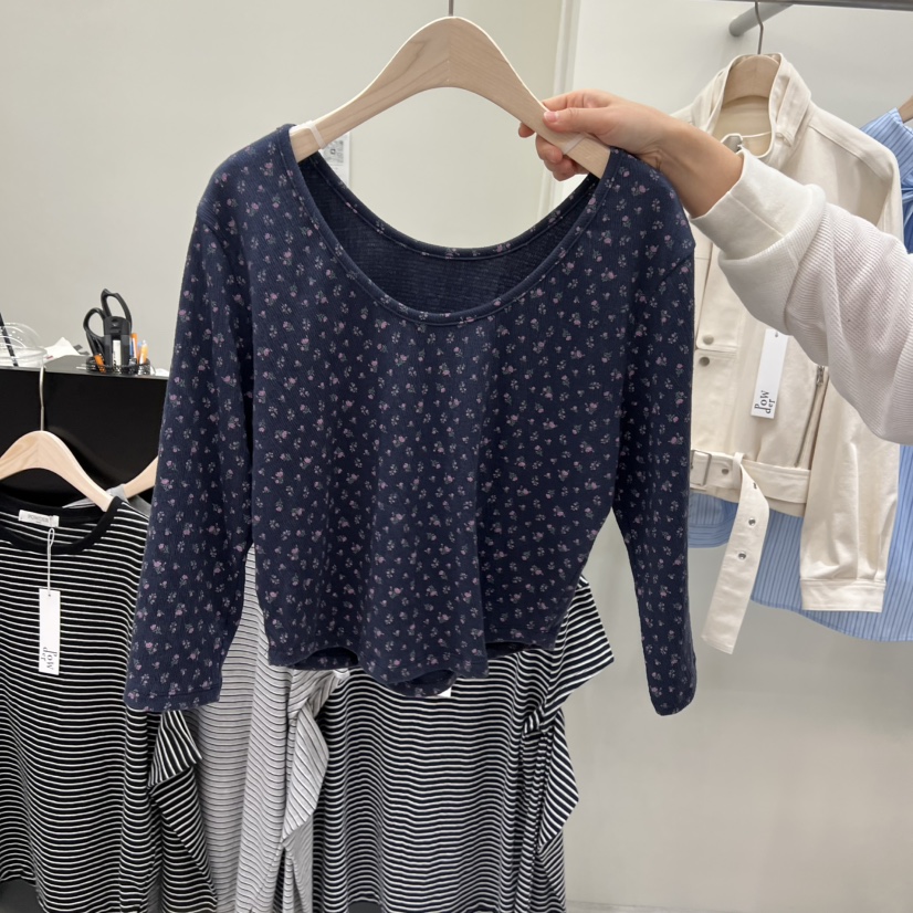 POWDER東大門實拍女裝新款休閑時尚推薦真品熱賣人氣長袖T恤POWDER長袖T恤圖色1