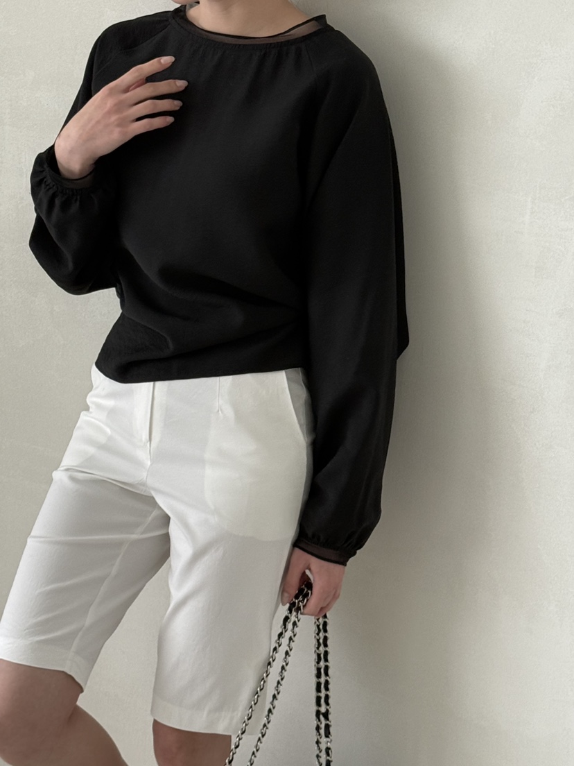 DEMAR東大門代購女裝新品職業休閑真品襯衫蕾絲衫天絲羅紋DEMAR襯衫/蕾絲衫圖色2