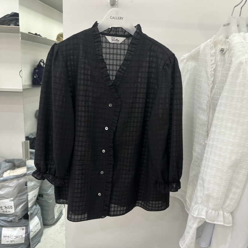 GALLERY-P東大門直郵女裝新品真品26春夏休閑襯衫蕾絲衫GALLERY-P襯衫/蕾絲衫圖色2