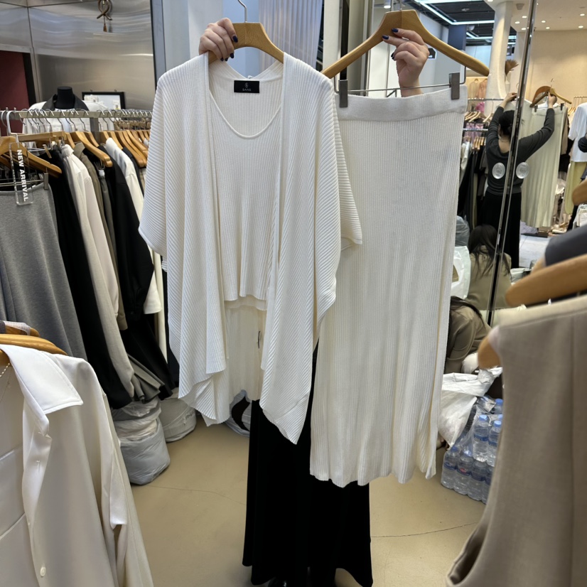 SANS韓國直郵女裝新品休閑真品時尚26春夏人氣套裝三件套SANS套裝圖色1