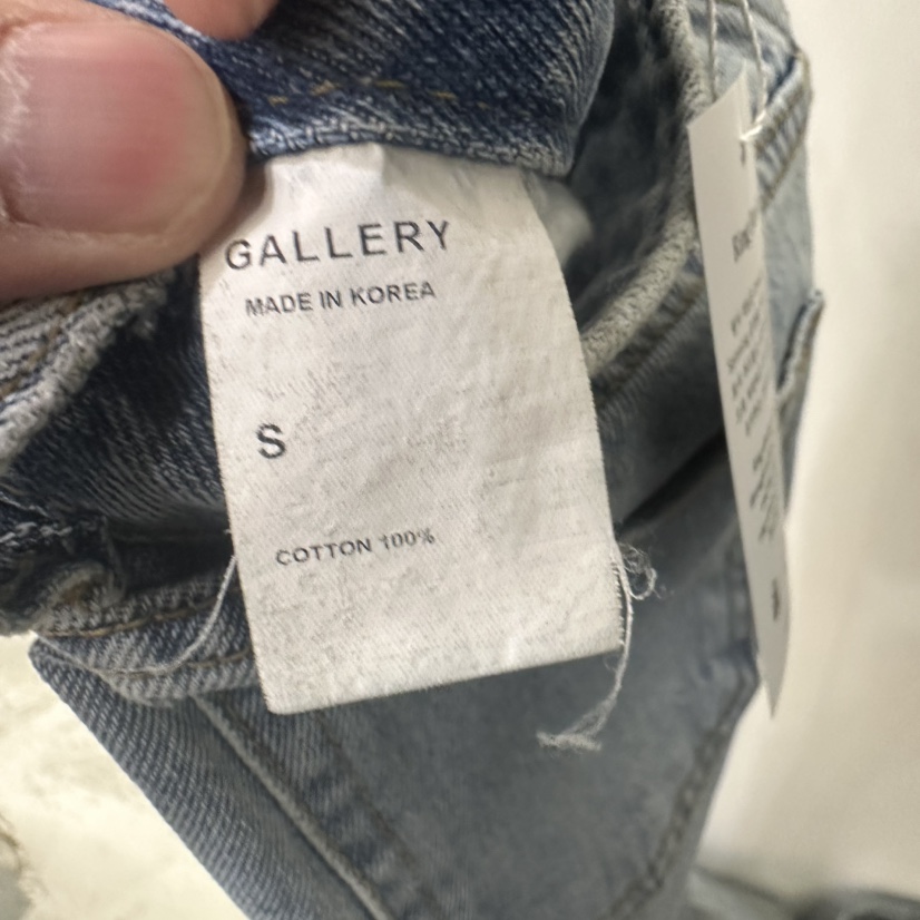 GALLERY-P韓國直郵女士新款26春夏時尚職業真品牛仔褲喇叭GALLERY-P牛仔褲