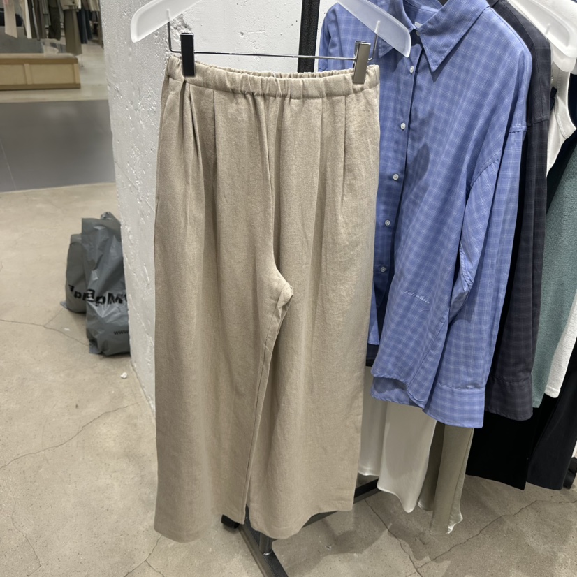 HELVETICA東大門代購女裝新款推薦人氣熱賣時尚休閑褲亞麻布HELVETICA休閑褲