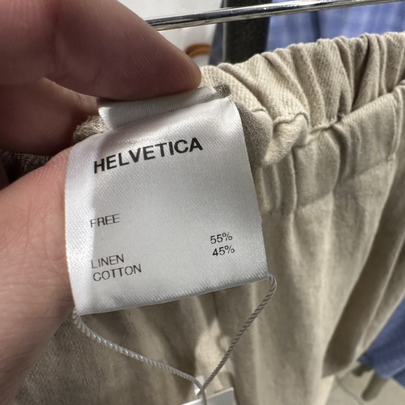 HELVETICA東大門代購女裝新款推薦人氣熱賣時尚休閑褲亞麻布HELVETICA休閑褲