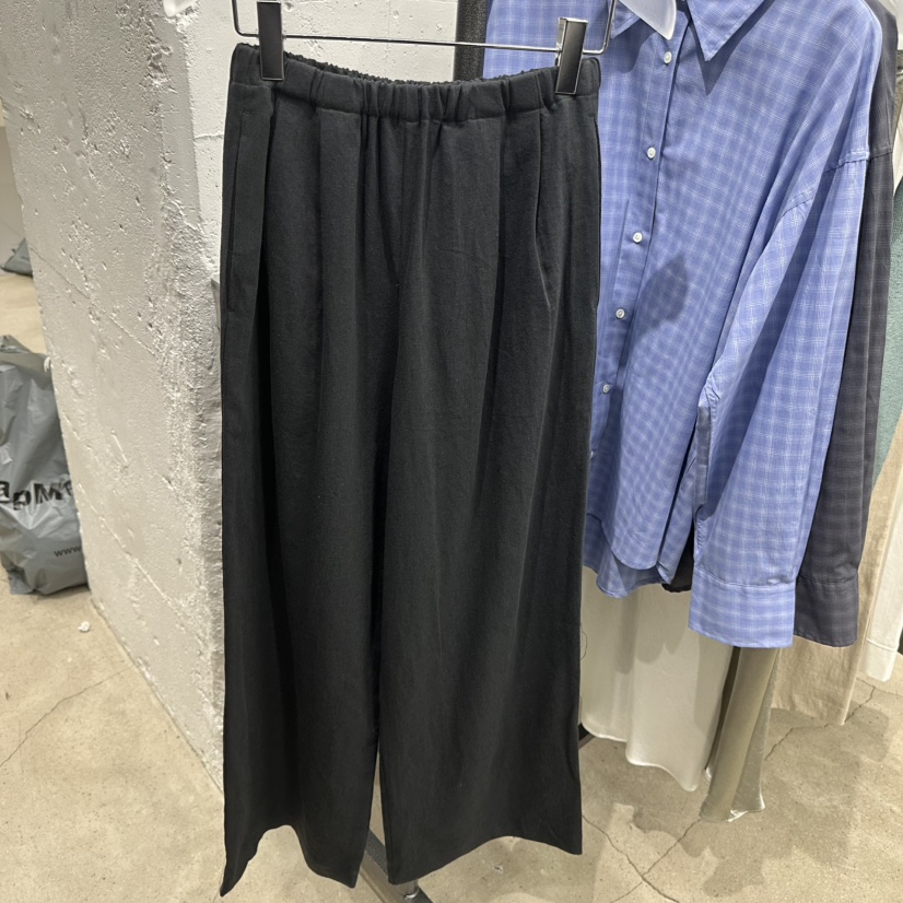 HELVETICA東大門代購女裝新款推薦人氣熱賣時尚休閑褲亞麻布HELVETICA休閑褲圖色3墨色