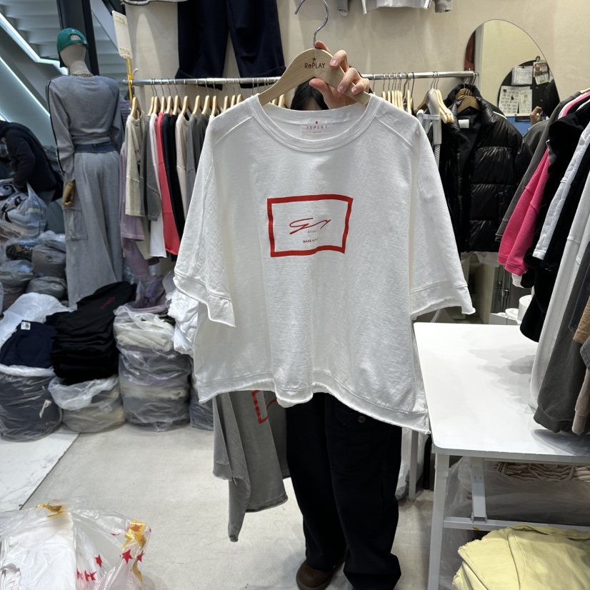 REPLAY東大門實拍女士新品真品熱賣26春夏休閑時尚推薦T恤REPLAYT恤圖色2