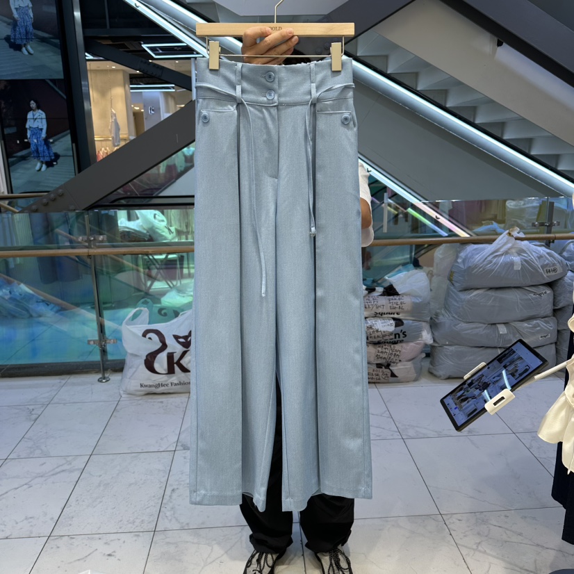 BOLD東大門直郵女裝新款職業熱賣時尚休閑推薦休閑褲含腰繩BOLD休閑褲圖色1