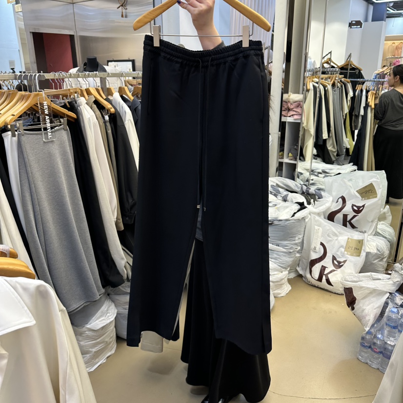 SANS韓國直郵女裝新款人氣休閑真品時尚26春夏職業休閑褲SANS休閑褲圖色4黑色