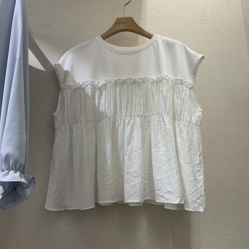 HOLYBANANA東大門實拍女裝新品時尚26春夏職業真品吊帶背心groovy.H/HOLYBANANA吊帶/背心圖色2