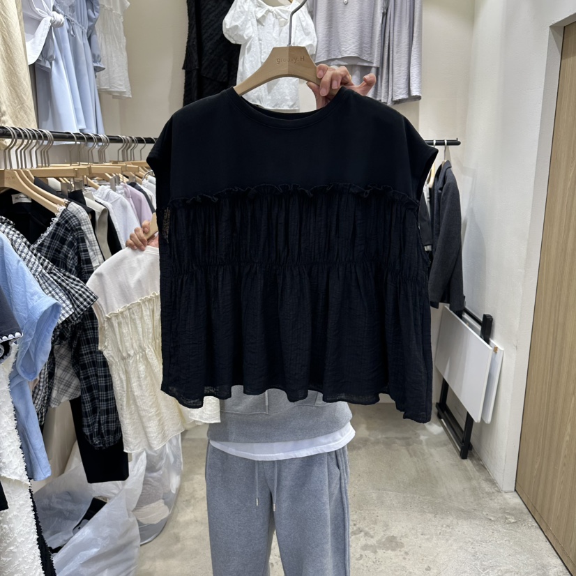 HOLYBANANA東大門實拍女裝新品時尚26春夏職業真品吊帶背心groovy.H/HOLYBANANA吊帶/背心圖色3