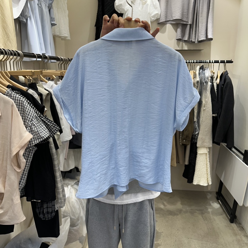 HOLYBANANA韓國代購女士新品職業26春夏休閑推薦襯衫蕾絲衫groovy.H/HOLYBANANA襯衫/蕾絲衫