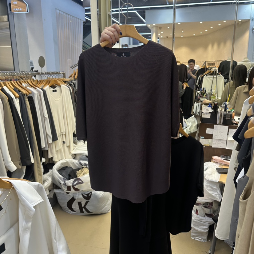 SANS東大門直郵女裝新款真品職業推薦時尚26春夏熱賣針織衫SANS針織衫圖色2棕色