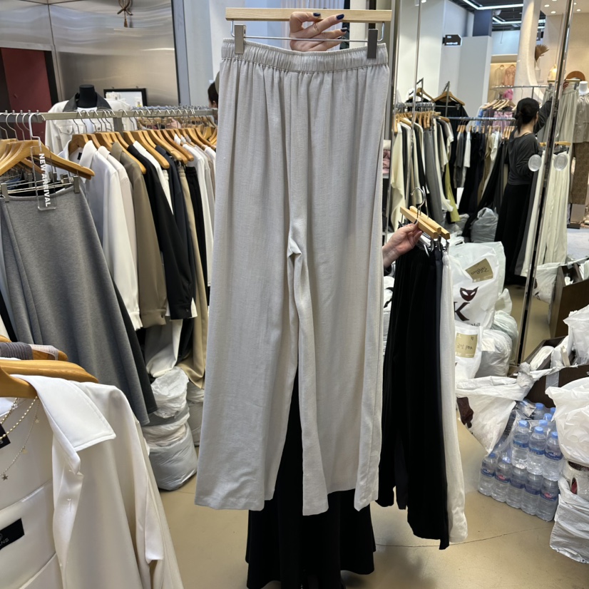 SANS東大門代購女裝新品熱賣時尚推薦休閑職業休閑褲亞麻布SANS休閑褲