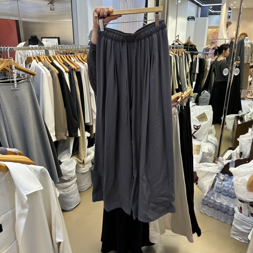 SANS東大門代購女裝新品熱賣時尚推薦休閑職業休閑褲亞麻布SANS休閑褲圖色3墨色