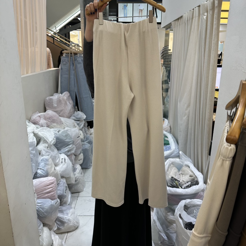 SANS東大門直郵女士新款26春夏真品時尚休閑褲華夫格口袋SANS休閑褲