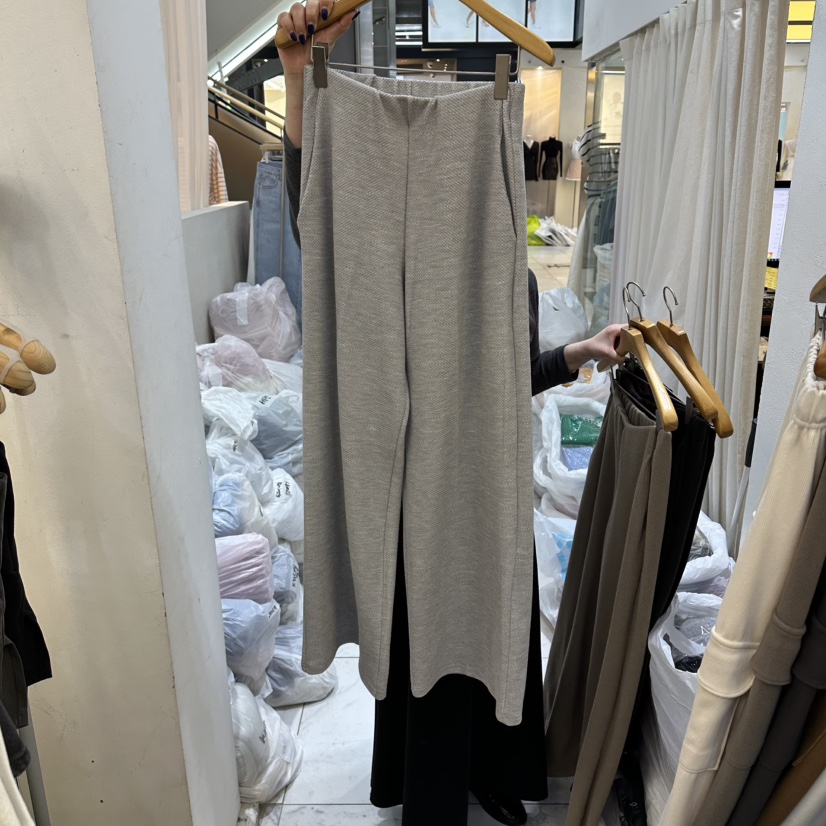 SANS東大門直郵女士新款26春夏真品時尚休閑褲華夫格口袋SANS休閑褲圖色2