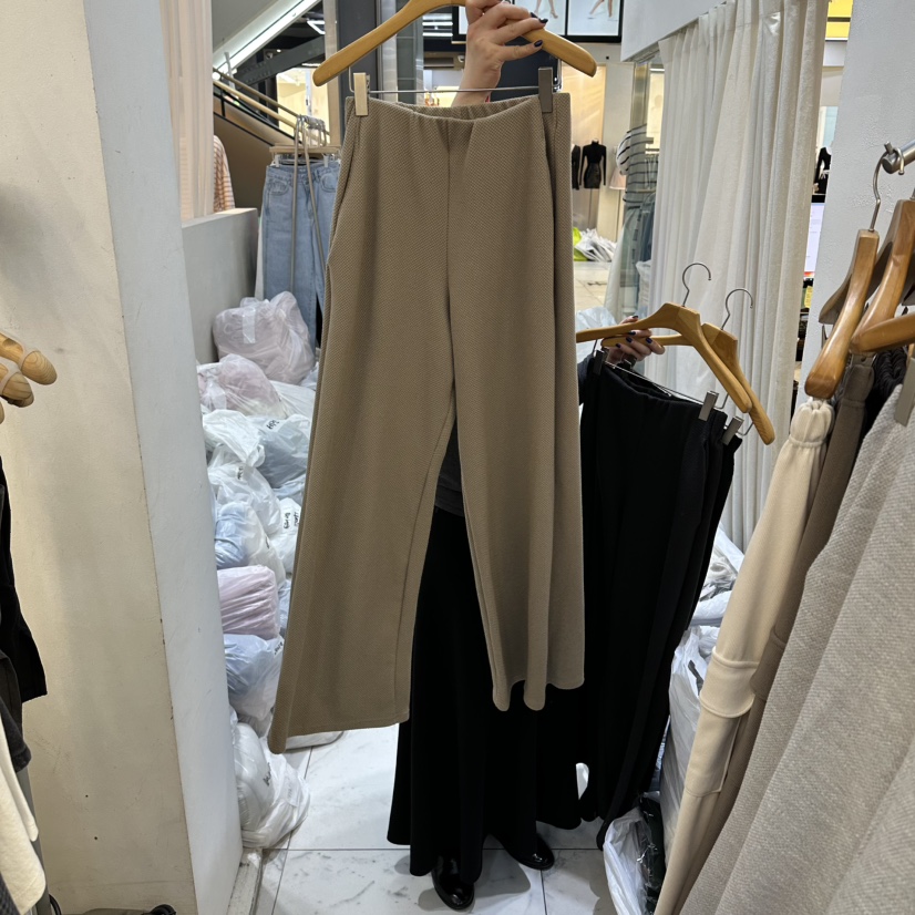 SANS東大門直郵女士新款26春夏真品時尚休閑褲華夫格口袋SANS休閑褲圖色3