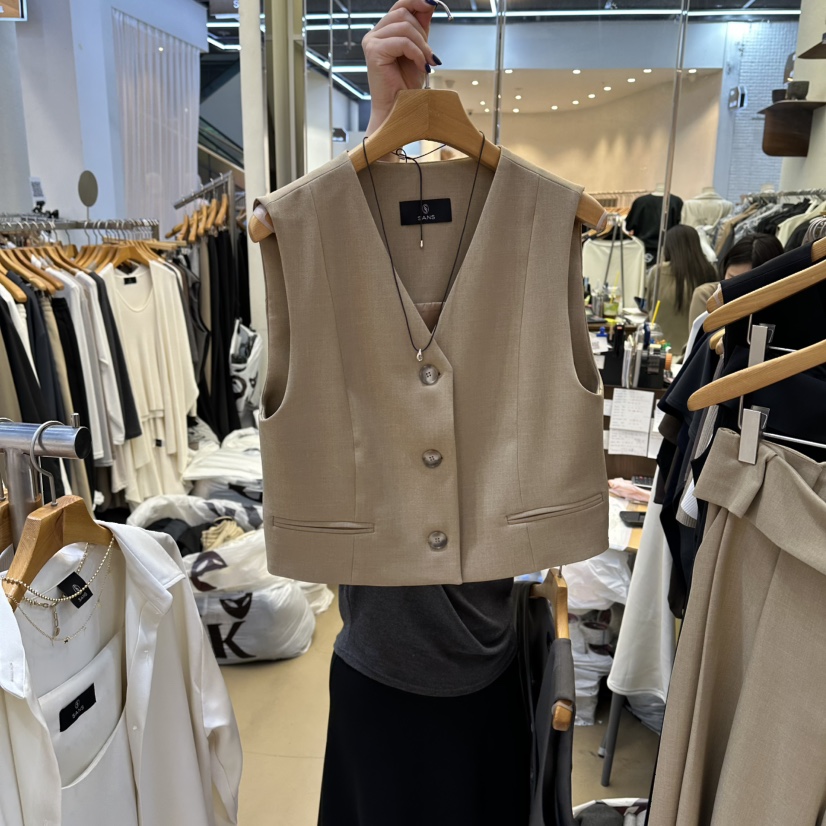 SANS東大門代購女士新款人氣推薦熱賣休閑真品時尚職業馬甲SANS馬甲圖色2