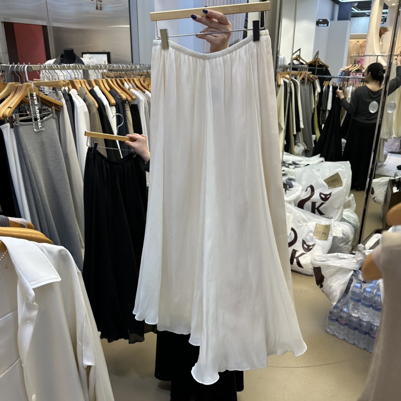 SANS韓國直郵女裝新品真品熱賣職業26春夏人氣休閑推薦長裙SANS長裙