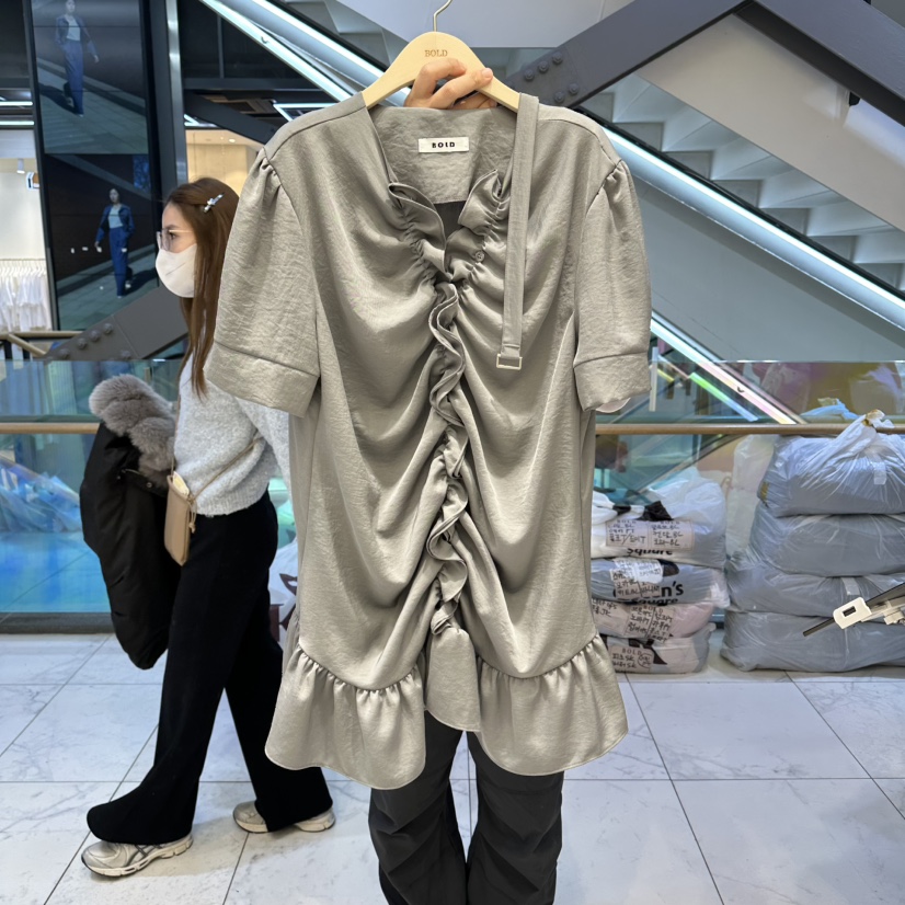 BOLD韓國直郵女裝新款26春夏人氣時尚熱賣推薦連衣裙含腰帶BOLD連衣裙圖色2