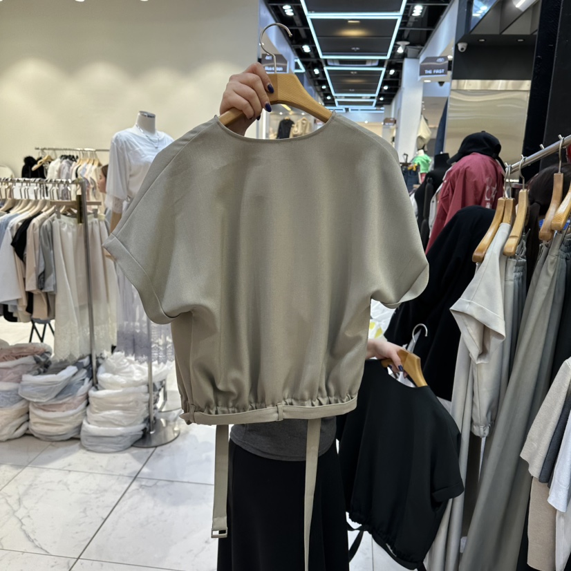 SANS韓國代購女士新品職業推薦26春夏人氣熱賣馬甲含腰帶SANS馬甲