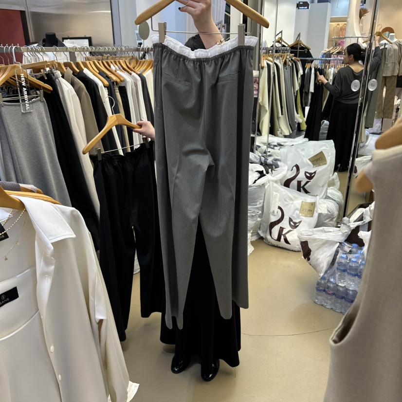 SANS韓國代購女士新款人氣休閑時尚推薦26春夏休閑褲條紋SANS休閑褲