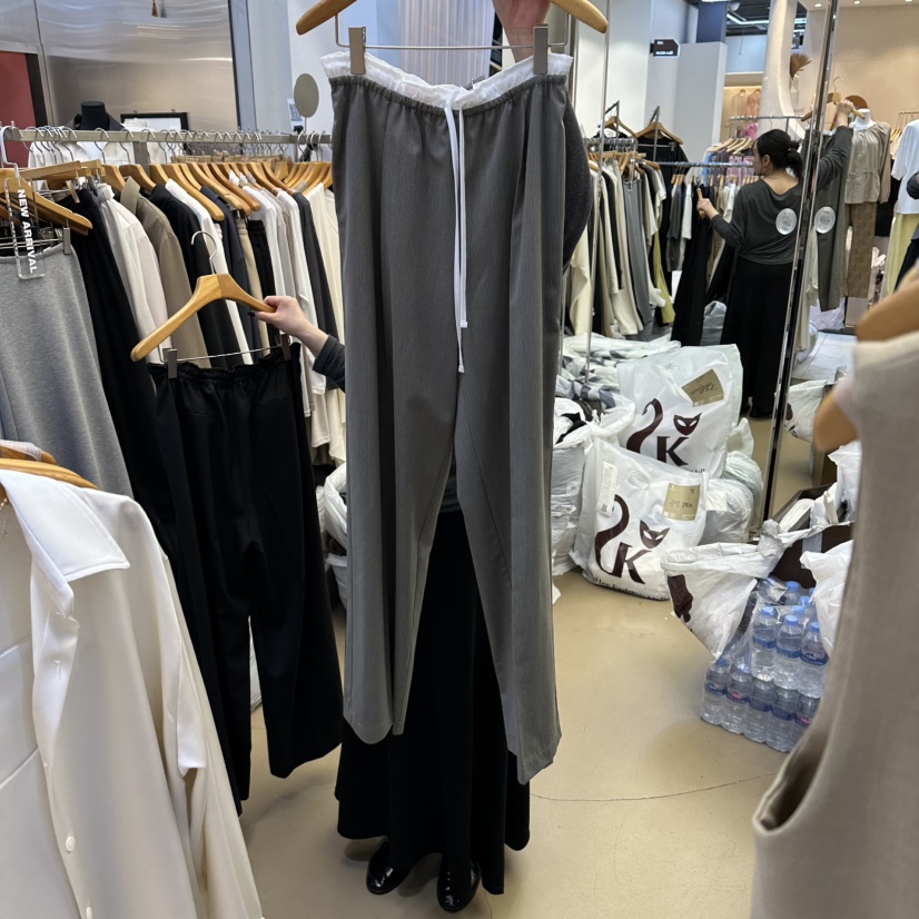 SANS韓國代購女士新款人氣休閑時尚推薦26春夏休閑褲條紋SANS休閑褲圖色1