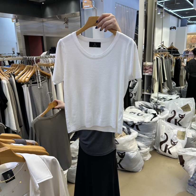 SANS東大門實拍女裝新品熱賣真品26春夏人氣休閑職業針織衫SANS針織衫圖色1