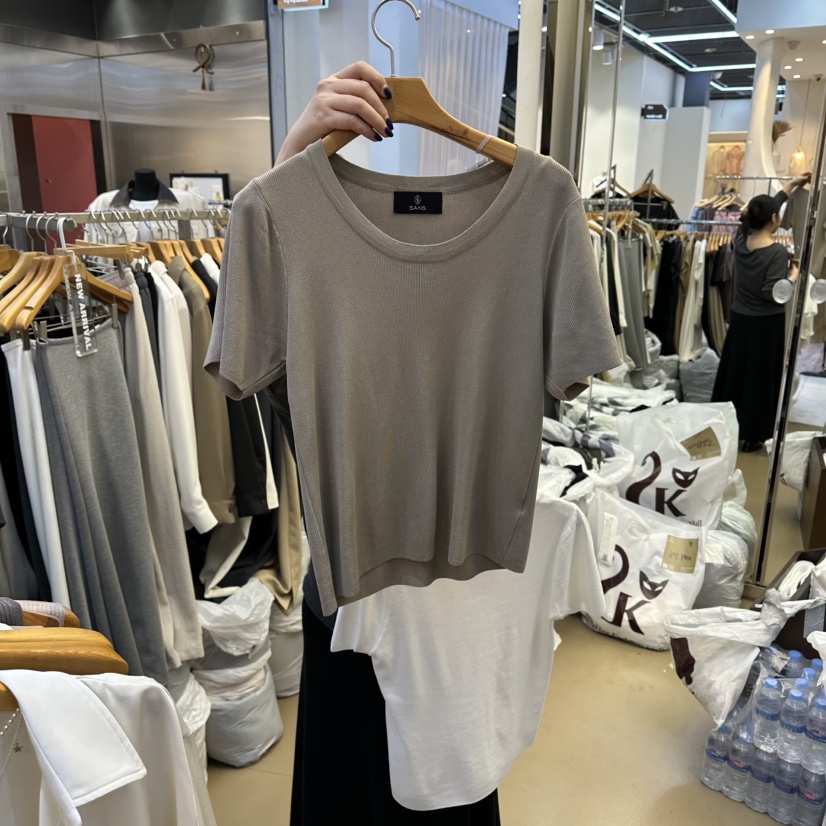 SANS東大門實拍女裝新品熱賣真品26春夏人氣休閑職業針織衫SANS針織衫圖色2