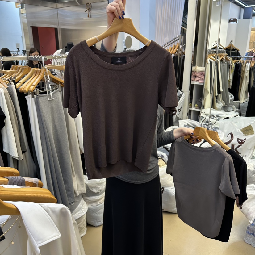 SANS東大門實拍女裝新品熱賣真品26春夏人氣休閑職業針織衫SANS針織衫圖色4