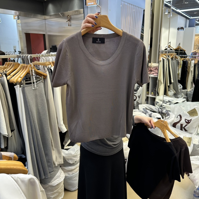 SANS東大門實拍女裝新品熱賣真品26春夏人氣休閑職業針織衫SANS針織衫圖色5