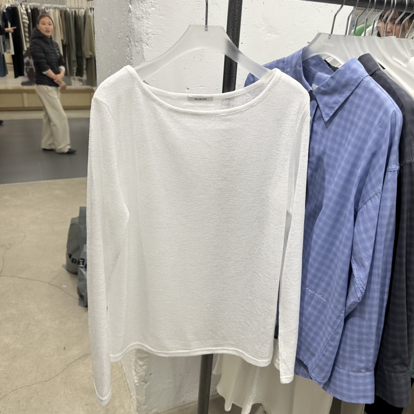 HELVETICA東大門代購女士新品職業人氣26春夏推薦長袖T恤HELVETICA長袖T恤圖色2