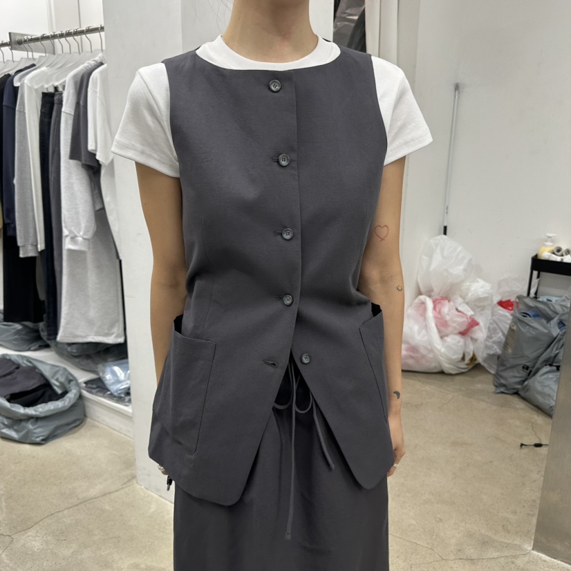 HELVETICA韓國直郵女士新品時尚熱賣休閑推薦馬甲不含內搭HELVETICA馬甲圖色2