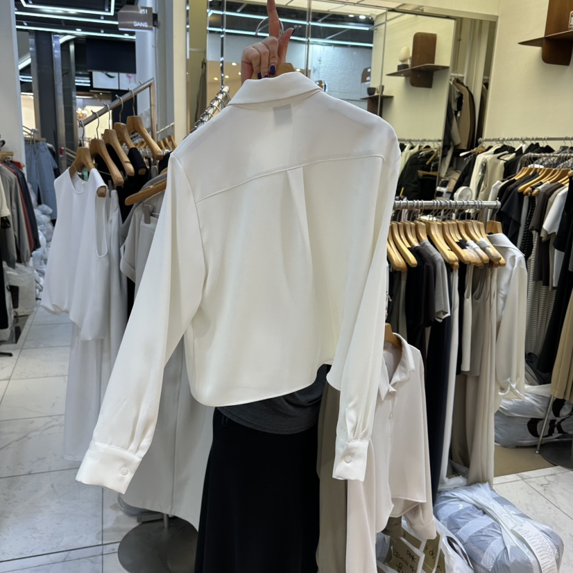 SANS韓國代購女士新款26春夏休閑職業人氣熱賣襯衫蕾絲衫SANS襯衫/蕾絲衫