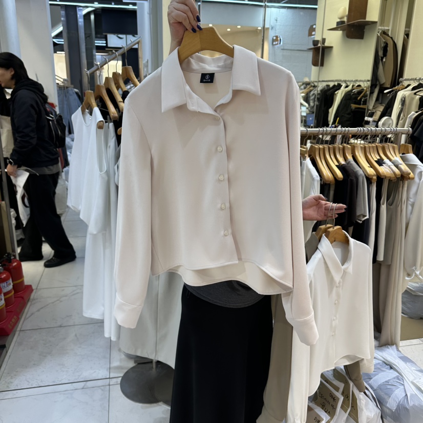 SANS韓國代購女士新款26春夏休閑職業人氣熱賣襯衫蕾絲衫SANS襯衫/蕾絲衫圖色2