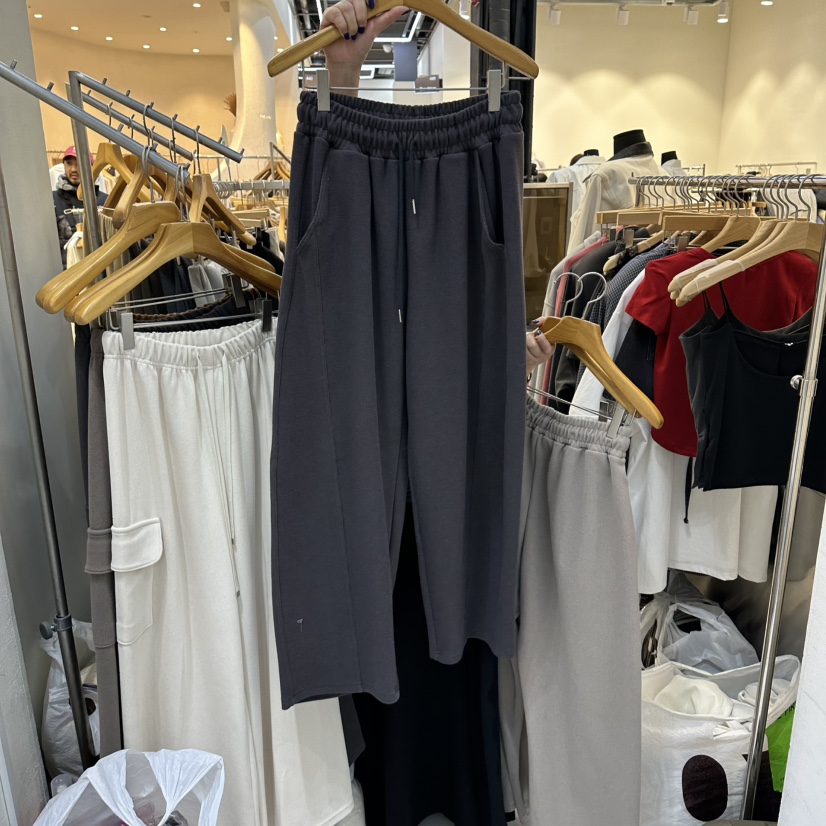 SANS東大門代購女士新品推薦休閑熱賣職業26春夏時尚休閑褲SANS休閑褲圖色3墨色