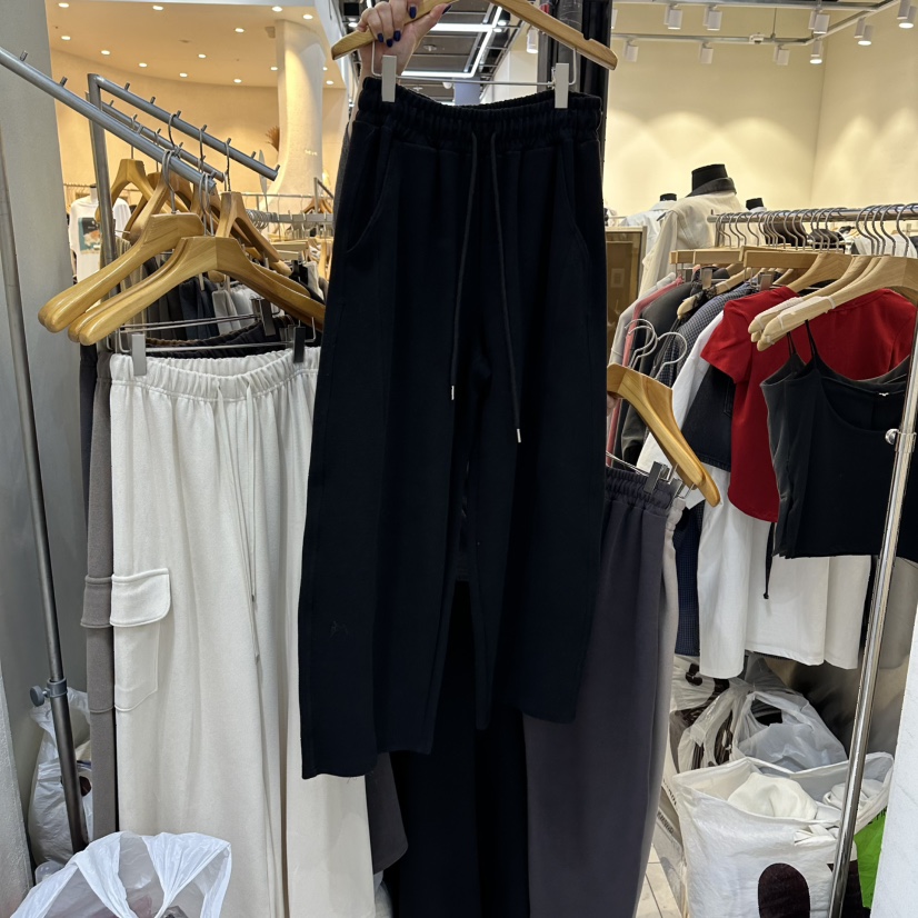 SANS東大門代購女士新品推薦休閑熱賣職業26春夏時尚休閑褲SANS休閑褲圖色4黑色