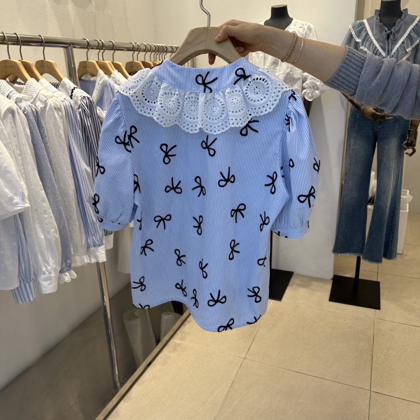 2nd B-S東大門實拍女士新款26春夏熱賣職業時尚襯衫蕾絲衫2nd B-S襯衫/蕾絲衫