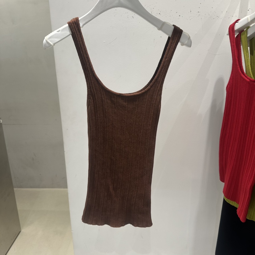 THE SECOND GROW/QUEENSRABBIT韓國代購女士新款休閑吊帶背心THE SECOND GROW/QUEENSRABBIT吊帶/背心圖色4棕色