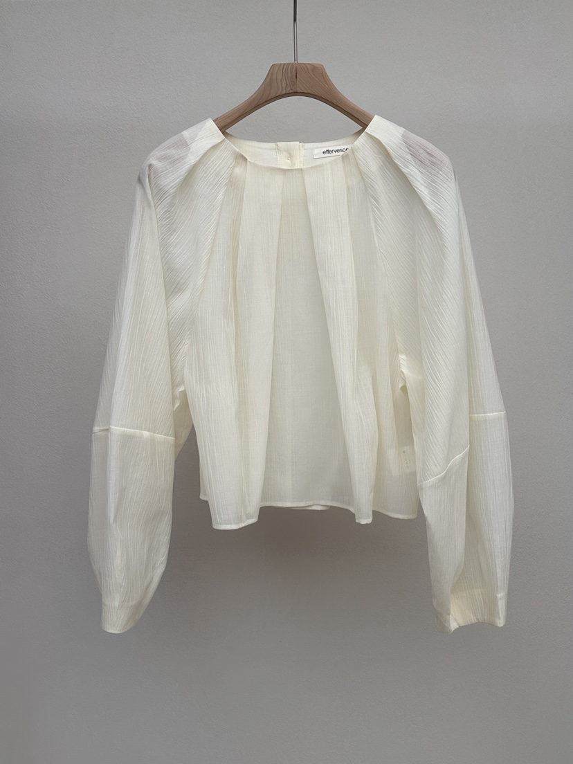 EFFERVESCENT韓國直郵女裝新款26春夏時尚人氣襯衫蕾絲衫evc/effervescent襯衫/蕾絲衫圖色2