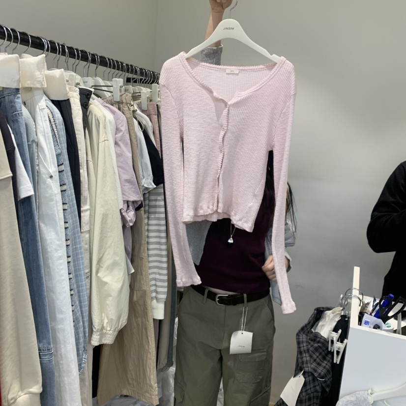 JINSIM韓國東大門代購女士新品熱賣人氣推薦長袖T恤羊毛衫JINSIM長袖T恤圖色2