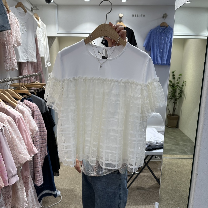 BELITA韓國東大門代購女裝新款熱賣人氣26春夏T恤不含飾品BELITAT恤圖色1