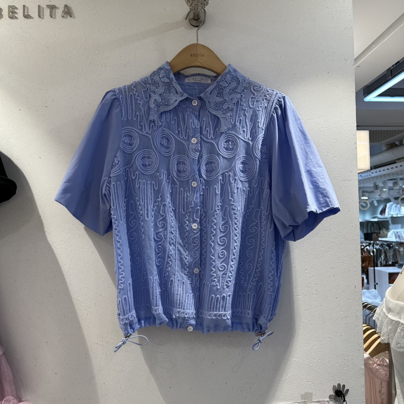 BELITA韓國直郵女士新款職業推薦人氣休閑26春夏襯衫蕾絲衫BELITA襯衫/蕾絲衫圖色1