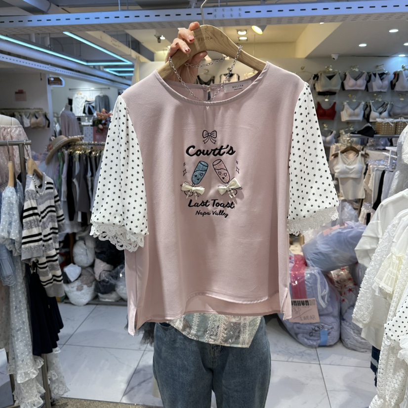 BELITA韓國代購女裝新款時尚休閑26春夏推薦人氣襯衫蕾絲衫BELITA襯衫/蕾絲衫圖色2