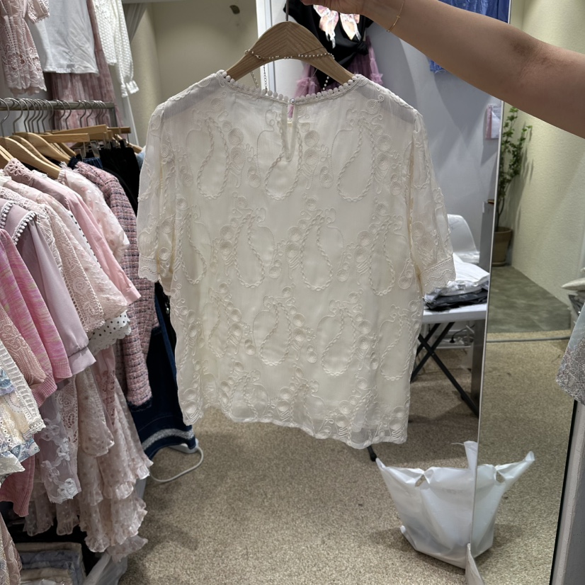 BELITA韓國直郵實拍女裝新品熱賣休閑人氣26春夏襯衫蕾絲衫BELITA襯衫/蕾絲衫