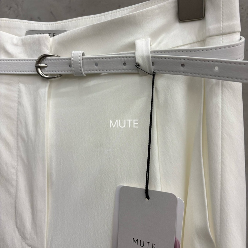MUTE-P韓國直郵實拍女士新品休閑人氣26春夏休閑褲含腰帶MUTE休閑褲