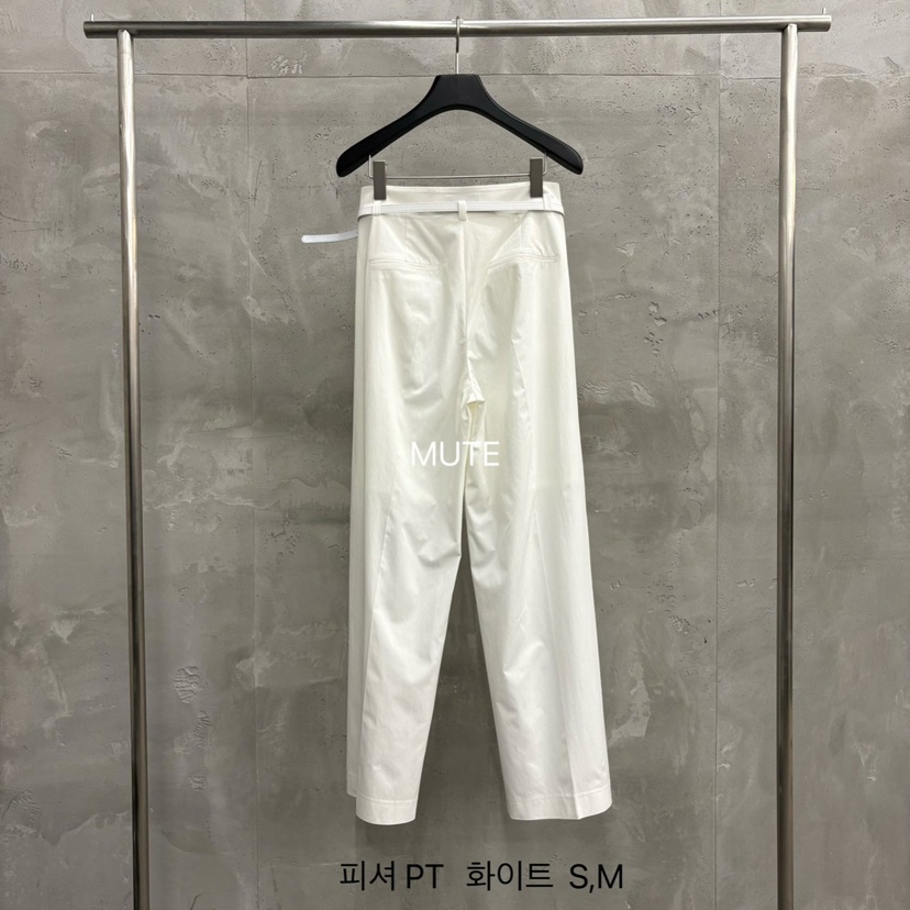 MUTE-P韓國直郵實拍女士新品休閑人氣26春夏休閑褲含腰帶MUTE休閑褲