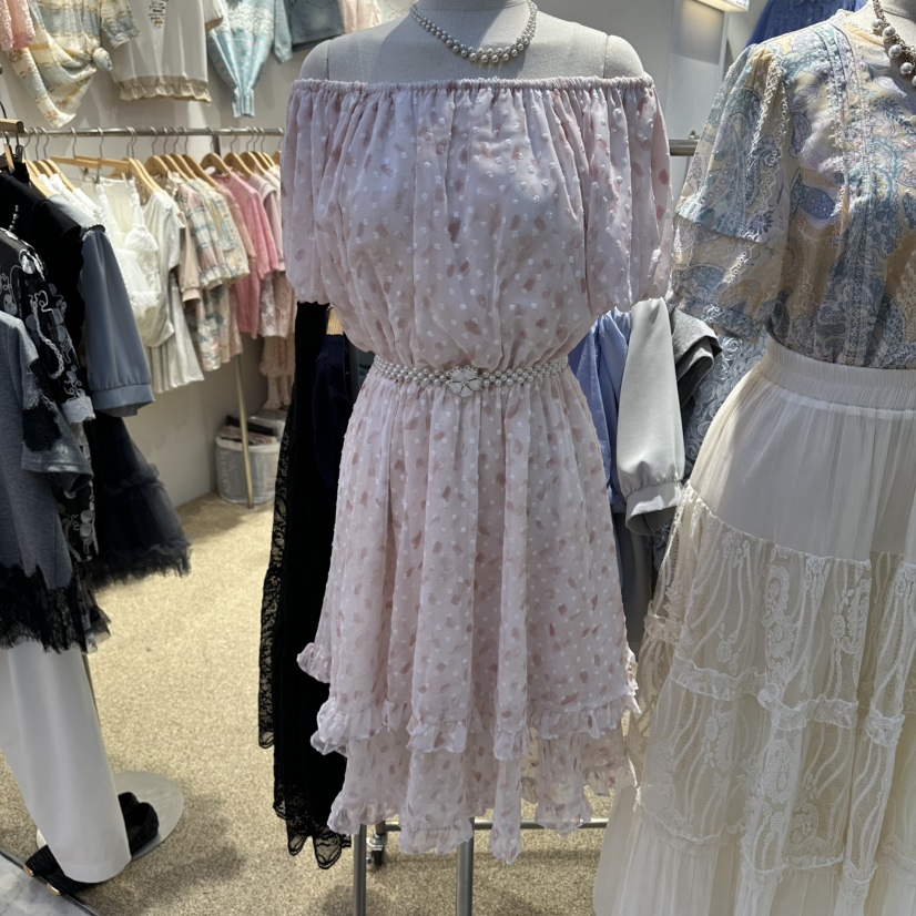 BELITA韓國東大門直郵女裝新款休閑熱賣連衣裙不含腰帶雪紡BELITA連衣裙圖色1