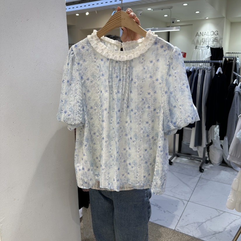 BELITA韓國代購女裝新品推薦職業熱賣26春夏休閑襯衫蕾絲衫BELITA襯衫/蕾絲衫圖色2