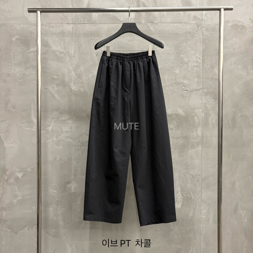MUTE-P韓國直郵實拍女裝新款人氣時尚26春夏推薦職業休閑褲MUTE休閑褲圖色4墨色