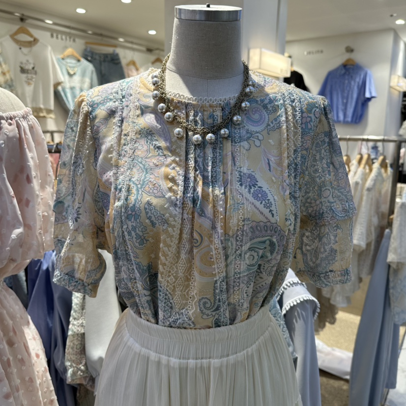 BELITA韓國東大門直郵女裝新品休閑職業時尚熱賣襯衫蕾絲衫BELITA襯衫/蕾絲衫圖色2